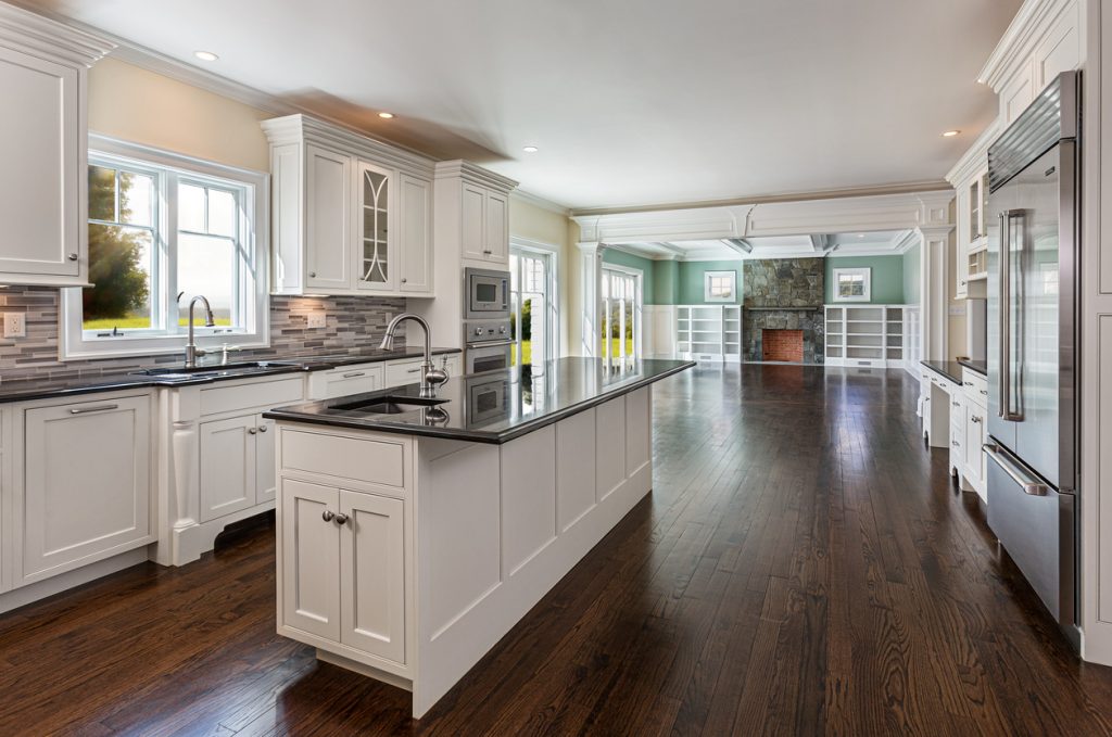 Kitchen and adjacent Breakfast nook and living Room